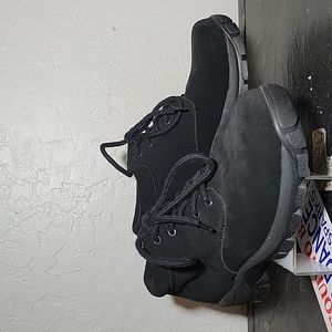 LANDS END 8.5B Casual Lace Tie Shoes Black